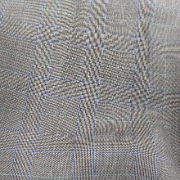 BELVEST suit 2 piece gray wool 2 button plaid jacket pants 42 made in Italy - Picture 7 of 11